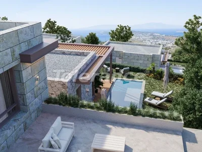 Wieś domków Luxury detached villas 4+1, 5+1 in Konacık, Bodrum with private pool and sea view