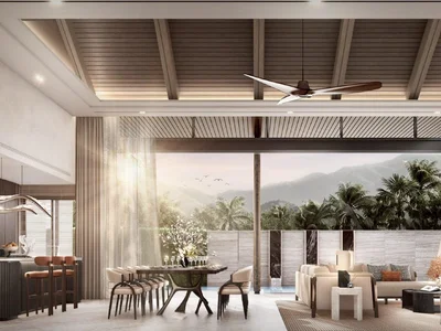 Wohnanlage New complex of villas with swimming pools and green areas close to bang Tao Beach, Phuket, Thailand