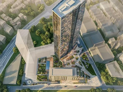 Zespół mieszkaniowy Furnished apartments with views of the Bosphorus and the city, in a building with swimming pool and restaurants, Şişli, Istanbul, Turkey