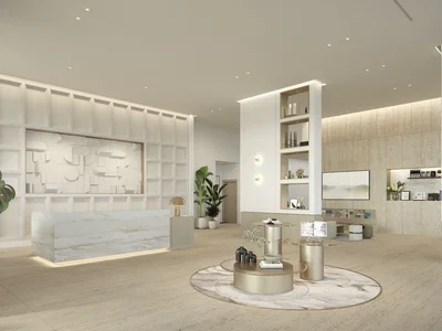 Wohnanlage Apartments in a first-class complex Berkeley Place with a wide range of amenities, MBR City, Dubai, UAE