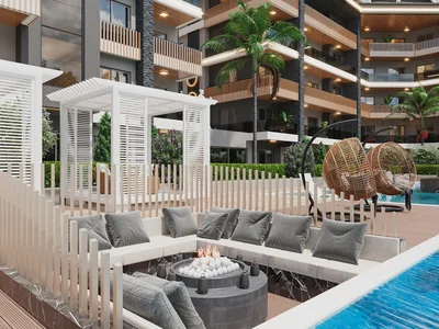 Многоквартирный жилой дом Квартиры на продажу в Алании — всего 30% первоначальный взнос + рассрочка на 36 месяцев!