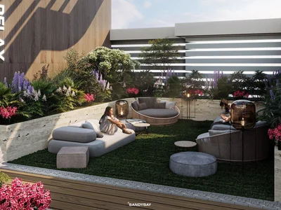 Complejo residencial New Tivano Residence with swimming pools and lounge areas near the beach, Dubai Islands, Dubai, UAE