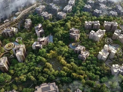 Complejo residencial New large complex Ghaf Woods (Capria) with swimming pools, restaurants and a forest area, Ghaf Woods, Dubai, UAE