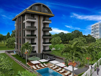 Complexe résidentiel Small residential complex with swimming pool, gym and parking, Avsallar, Turkey