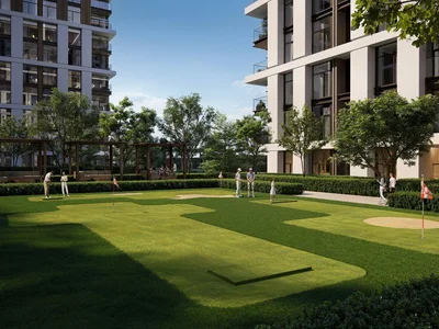 Complexe résidentiel New Terra Heights Residence with swimming pools and a mini golf course close to the airport and Expo 2020, Expo City, Dubai, UAE