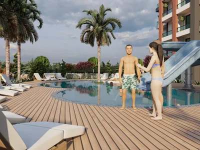 Edificio de apartamentos kvartiry v 300 m ot morya Turciya Mersin