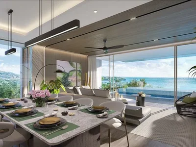 Wohnanlage Gated complex of townhouses with swimming pools on the first sea line, Bang Tao, Phuket, Thailand