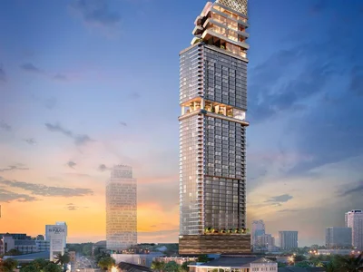 Wohnanlage New high-rise residence with swimming pools, co-working areas and gardens, Pattaya, Thailand