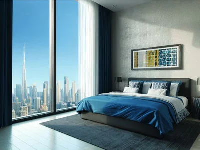 Wohnanlage The Crest Grande — spacious apartments by Sobha in a modern residence with a pool in Sobha Hartland, Dubai