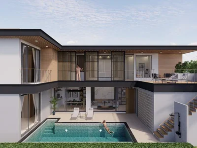 Zespół mieszkaniowy New complex of villas with private swimming pools and a co-working area, Layan, Phuket, Thailand
