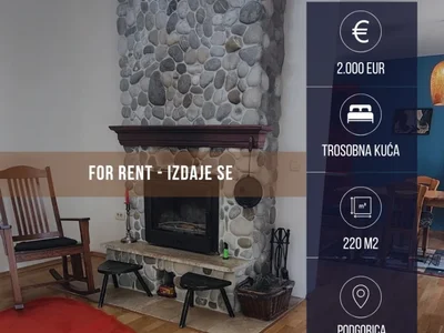 Cabaña Kuća 200 m² na Izdavanje – Tološi, Podgorica