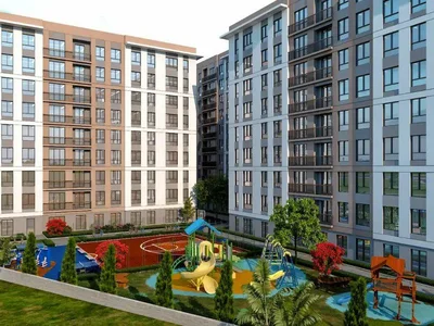 Zespół mieszkaniowy New residence with swimming pools and green areas in a prestigious area, Istanbul, Turkey