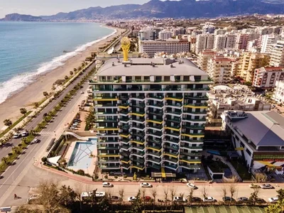 Zespół mieszkaniowy Furnished 2+1 apartment in Konak Seaside Tower complex on the first coastline.
