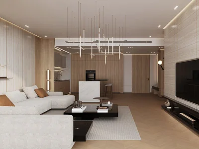 Complejo residencial Apartments in the new Ivory residence with swimming pools and a mini golf course in the Al Jaddaf area, Dubai