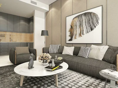 Complejo residencial New high-rise complex of apartments with private swimming pools Volga Tower, JVT, Dubai, UAE