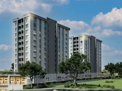 Wohnanlage New residence with a business center, a swimming pool and a green area close to a metro station and the city center, Istanbul, Turkey