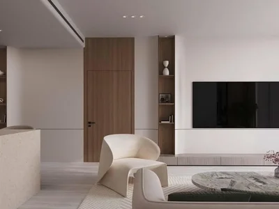 Wohnanlage New Starlight Residence with a swimming pool, lounge areas and a co-working space, Al Jaddaf, Dubai, UAE