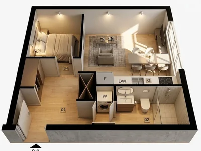 Residential complex Studia 28 m v novostrojke Budva rajon Lazi 85 000
