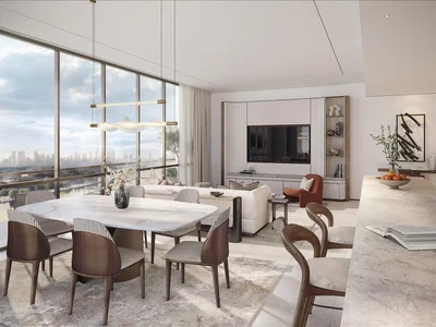 Zespół mieszkaniowy New high-rise Atelis project with pools, co-working areas and direct access to the promenade in Dubai Design District, in the heart of Dubai