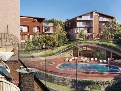 Wohnanlage New low-rise residence with a swimming pool and a shopping area, Istanbul, Turkey