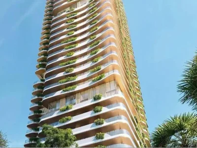 Zespół mieszkaniowy Duplex apartments in the new Mural Residence with a swimming pool, a spa complex and a private beach, Dubai Maritime City, Dubai, UAE