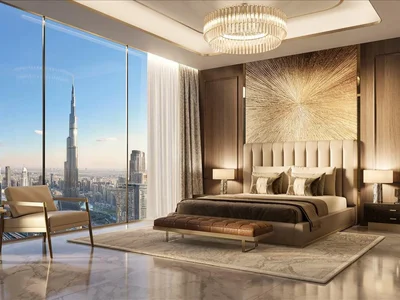 Zespół mieszkaniowy New high-rise residential complex Trump Int Hotel & Tower with a private club, restaurants and a roof-top infinity pool, Al Wasl, Dubai