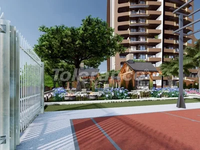Complejo residencial 2+1 apartments from the developer in Yenişehir , Mersin with a pool