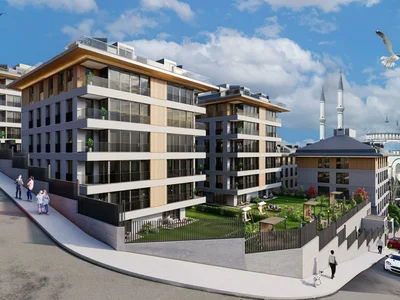 Complejo residencial Residential complex with panoramic city view in ecologically clean area, Uskudar, Istanbul, Turkey