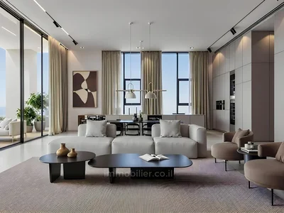 Wohnviertel Half floor luxury sky villa infinity tower tel aviv