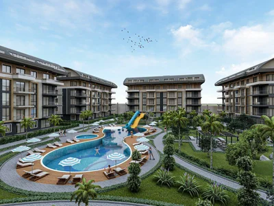 Complejo residencial Luxury residence with swimming pools and a parking close to the beach and the center of Alanya, Oba, Turkey