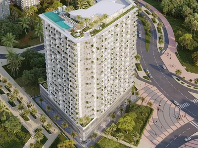 Жилой комплекс Новый комплекс меблированных апартаментов Cove Grand с бассейнами, зонами отдыха и мини-гольфом, Dubai Land Residence Complex, ОАЭ
