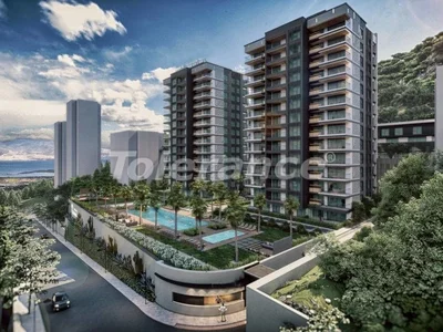 Zespół mieszkaniowy Apartments 2+1, 3+1 in Narlıdere, Izmir with sea views
