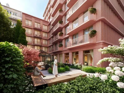 Apartment building Zelazna 54 sovremennyj ziloj kompleks v centre Varsavy rajon Wola