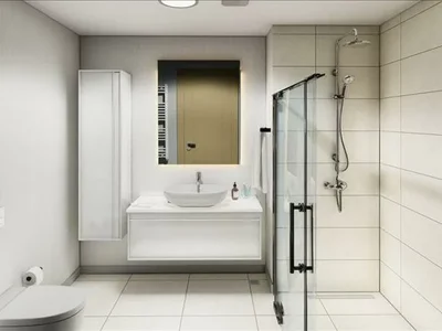 Wohnanlage New residence with a fitness room and kids' playgrounds in the center of Istanbul, Turkey