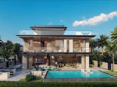 Complexe résidentiel New complex of villas Nineteen Riviera Lagoon with swimming pools and underground garages, Nad Al Sheba, Dubai, UAE