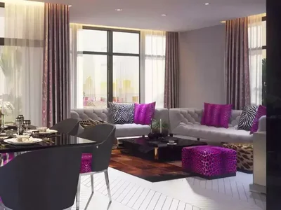 Wohnanlage Aquilegia villa complex with water attractions and playgrounds, in the quiet and peaceful area of Damac Hills 2, Dubai, UAE