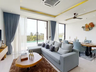 Wohnanlage New residential complex of villas with swimming pools and sea views in Maenam, Samui, Surat Thani, Thailand