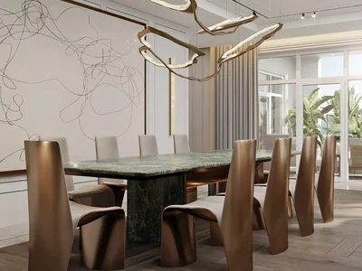 Wohnanlage New luxury residence Raffles apartments with a spa center and a beach club, Palm Jumeirah, Dubai, UAE