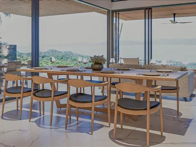 Wohnanlage New complex of villas with swimming pools and picturesque views close to the beaches, Samui, Thailand