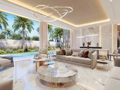 Zespół mieszkaniowy New gated complex of villas and townhouses South Bay 6 with a lagoon and beaches close to the airport, Dubai South, Dubai, UAE
