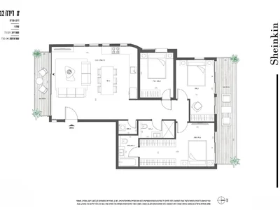 Quartier résidentiel Projet immeuble boutique rue shenkin - tel aviv