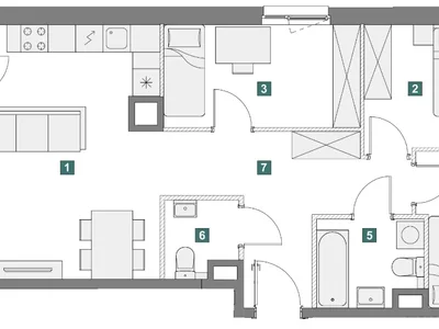Residential complex 4 komnatnaa kvartira 7098 m v Varsave Bialoleka