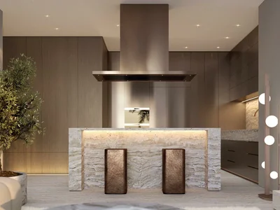 Complejo residencial New high-rise Sky Tower Residence with a pool, a garden and a restaurant close to the canal, in the central area of Business Bay, Dubai, UAE