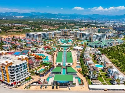 Жилой комплекс Меблированная квартира в комплексе AZURA WORLD в Алании.