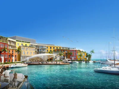 Residential complex Portofino Hotel — luxury beachfront residence by Kleindienst in the area of The World Islands, Dubai