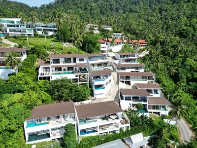 Zespół mieszkaniowy Furnished apartments and villas with private swimming pools and sea view, in a quiet area near Lamai Beach, Samui, Thailand