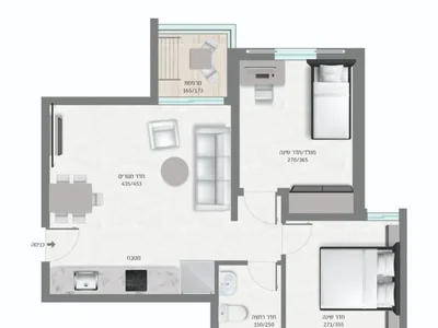 Wohnviertel Appartement de 3 pieces neuf en prevente