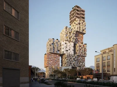 Многоквартирный жилой дом HORA VERTIKALE – The Vertical Village of Tirana