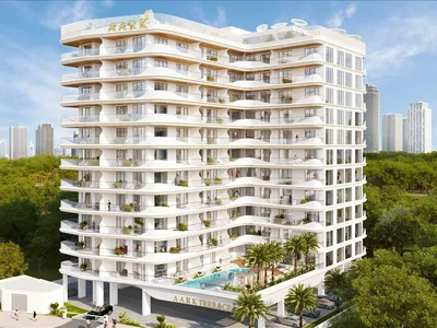 Жилой комплекс Новый проект Aark Terraces с бассейном и подземной парковкой, Dubai Land Residential Complex, Дубай, ОАЭ