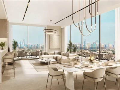 Residential complex New SOL Levante Residence with a swimming pool, a co-working area and a mini golf, JVT, Dubai, UAE